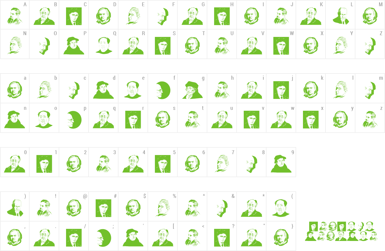 Font Great Personalities preview